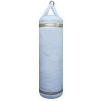 White Leather Boxing Punching Bag